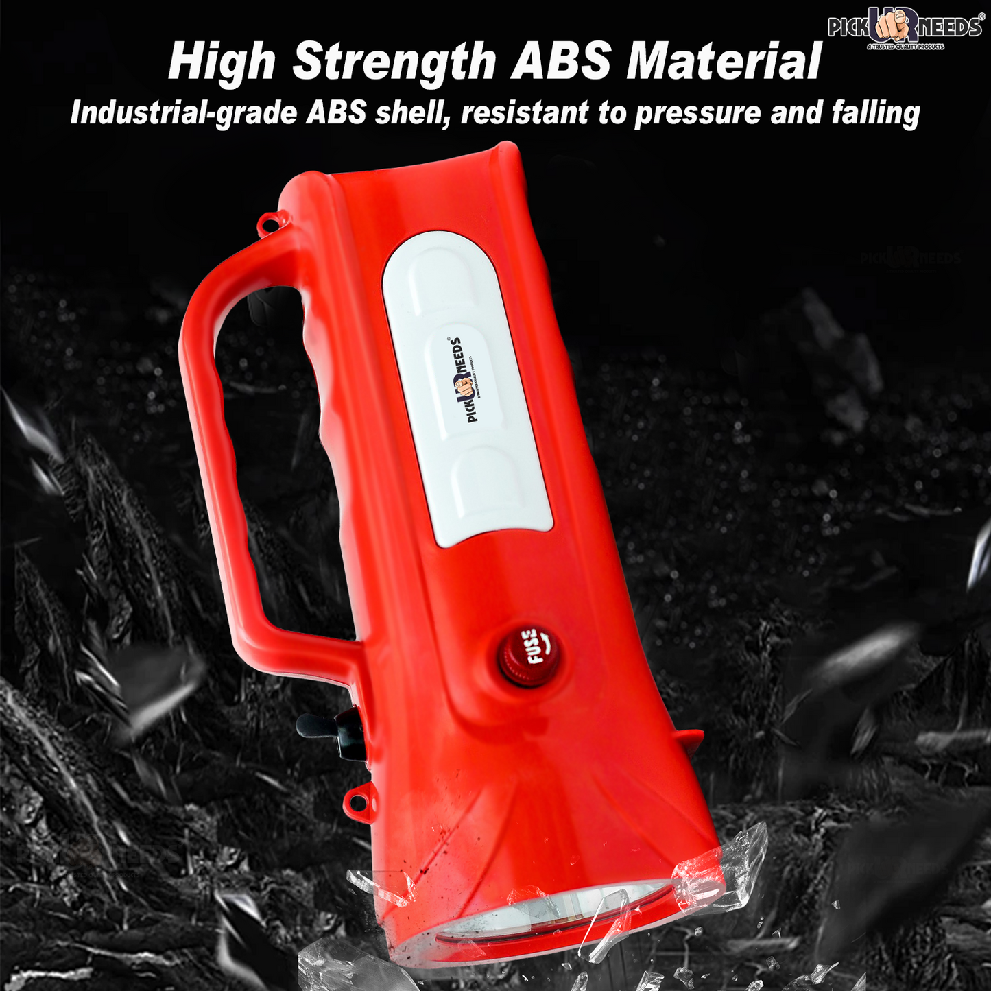 Pick Ur Needs Emergency Rechargable Torch Long Range Search Light 150W+Side COB 6 hrs Torch