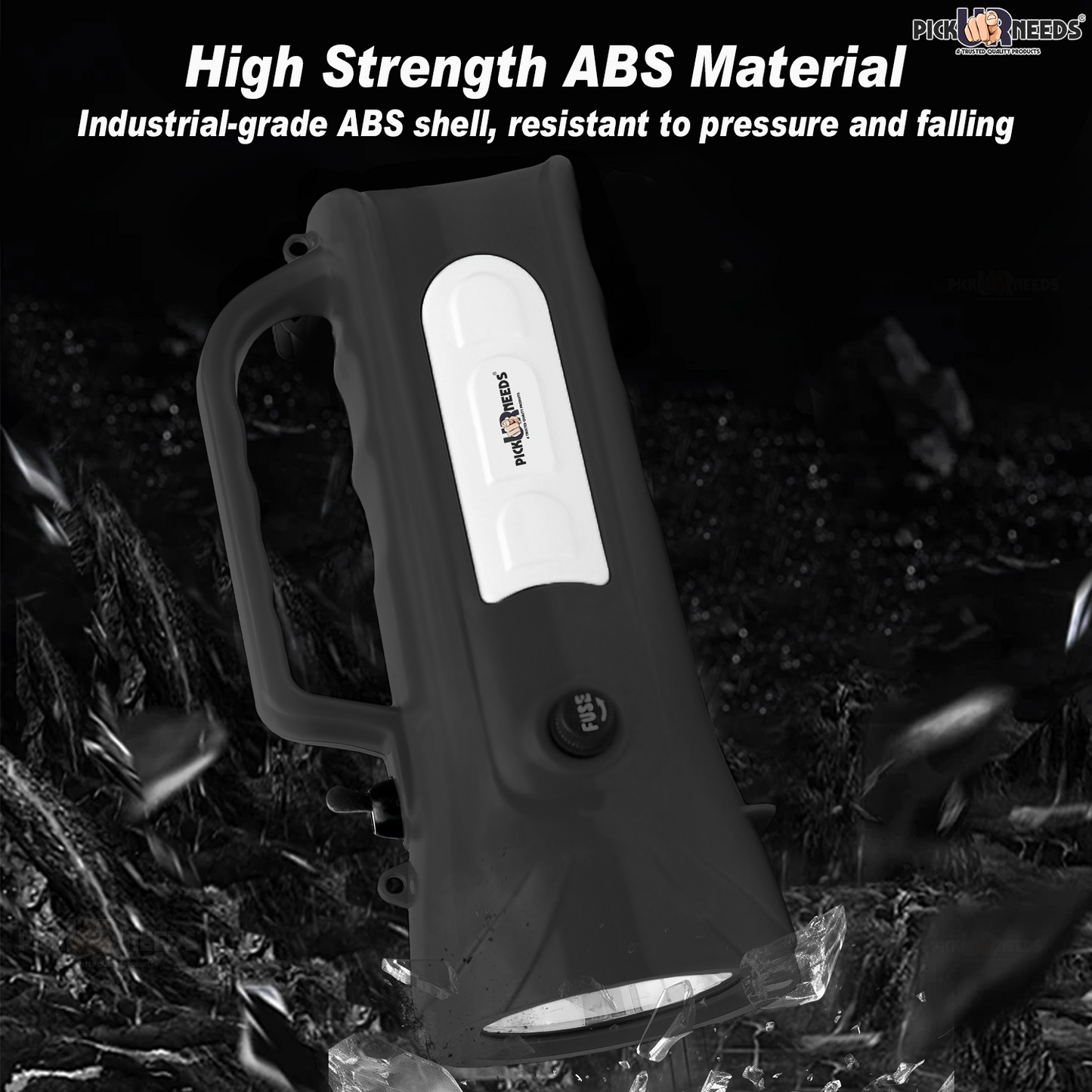 Pick Ur Needs Emergency Rechargable Torch Long Range Search Light 150W+Side COB 6 hrs Torch