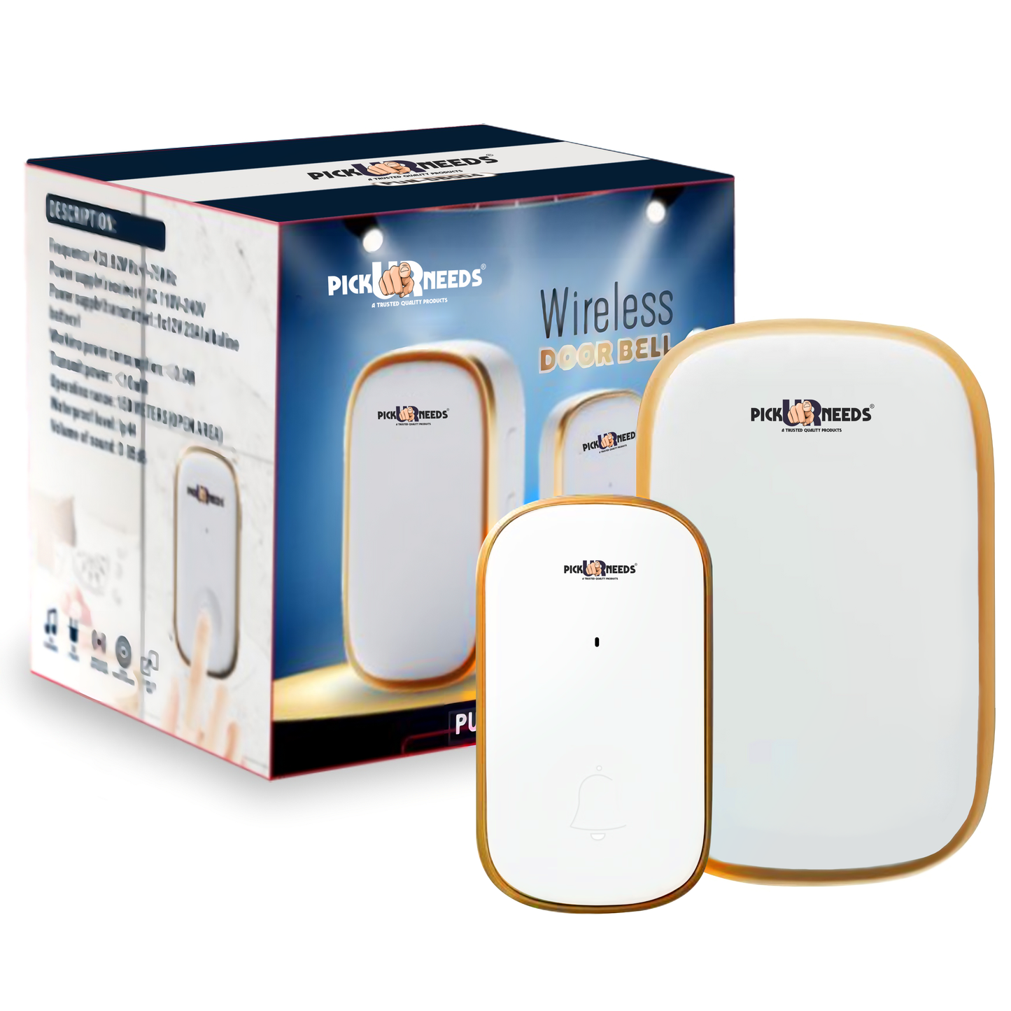 Pick Ur Needs Wireless Remote Door Bell For Offices,Home With 200M Range ,38 Ringtones Wireless Door Chime