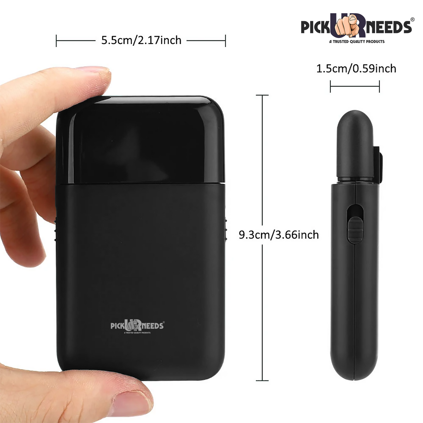 Pick Ur Needs Rechargeable Mini Single Blade Cordless Beard Hair Trimmer Razor Electric Face Body Professional Shaver For Men