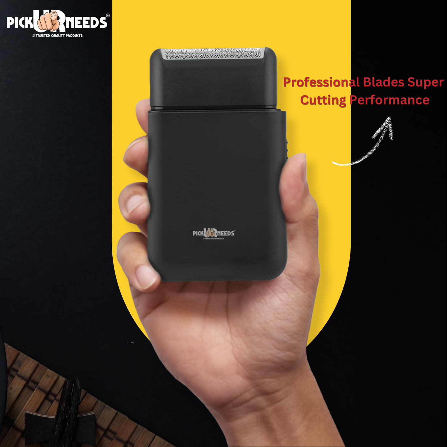 Pick Ur Needs Rechargeable Mini Single Blade Cordless Beard Hair Trimmer Razor Electric Face Body Professional Shaver For Men