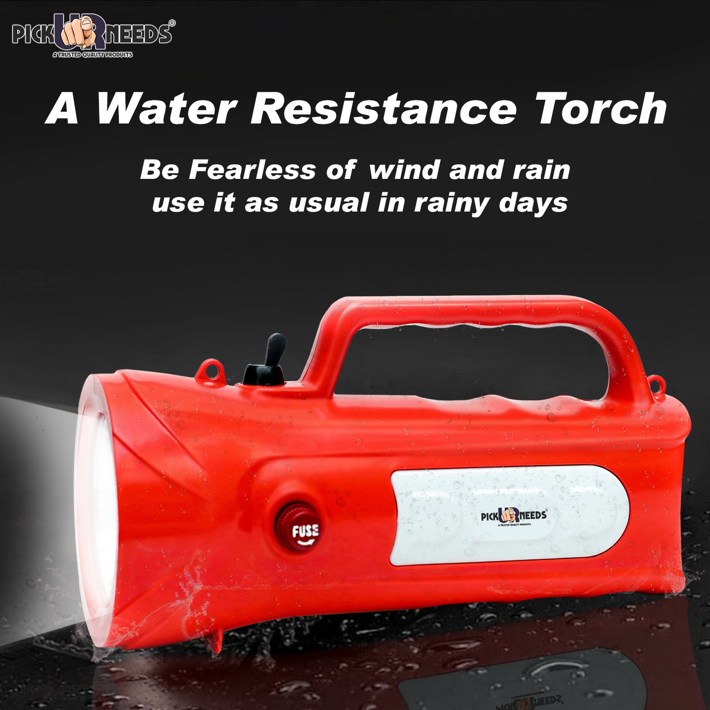 Pick Ur Needs Emergency Rechargable Torch Long Range Search Light 150W+Side COB 6 hrs Torch