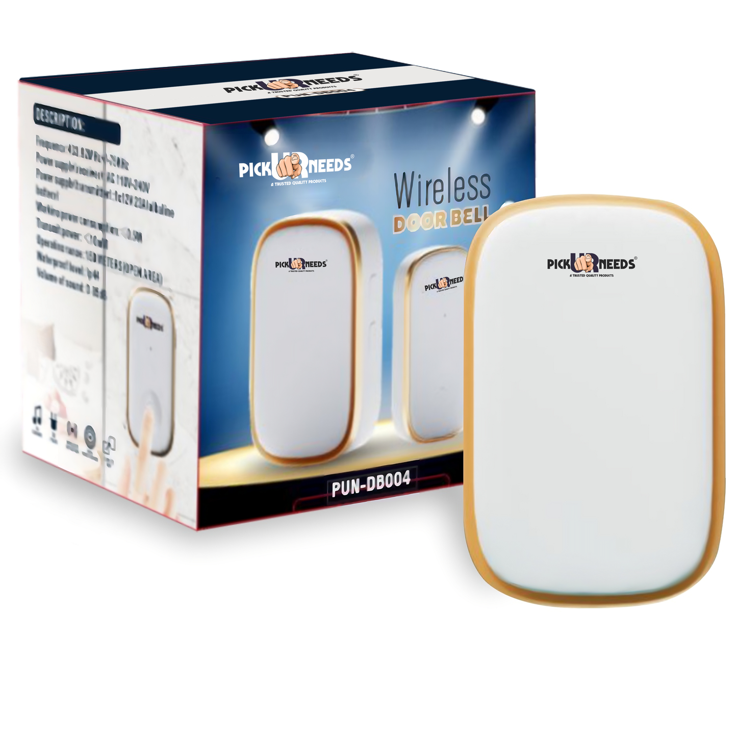 Pick Ur Needs Wireless Remote Door Bell For Offices,Home With 200M Range ,38 Ringtones Wireless Door Chime