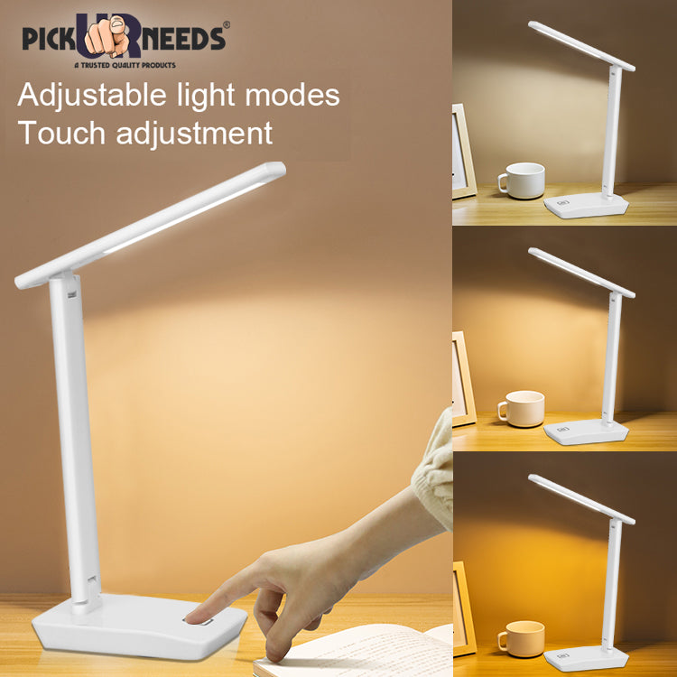 Pick Ur Needs Rocklight Rechargeable LED Touch On/Off Switch Table Lamp (White) Table Lamp (31 cm, White)