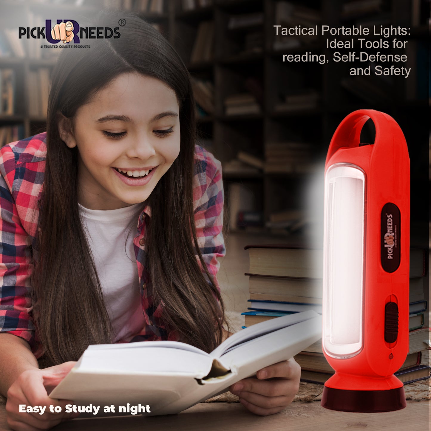Pick Ur Needs 3 in 1 LED Solar Rechargeable Emergency Lantern Lamp Torch Light 4 hrs Torch Light