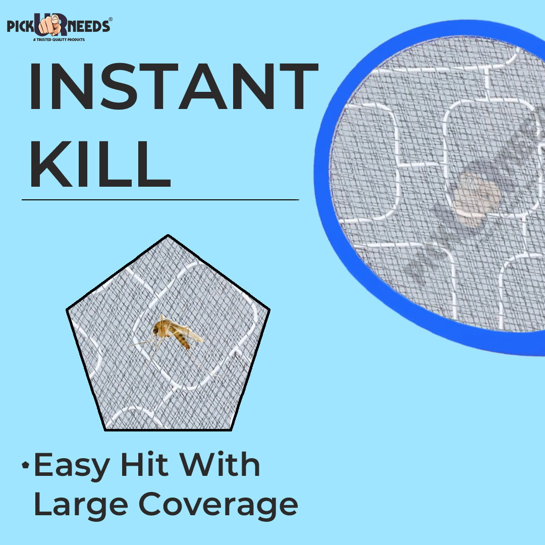 Pick Ur Needs Mosquito Racket Bat Rechargeable Anti Electric Insect Killer Racquet Bat | Fly Swatter with USB Charging