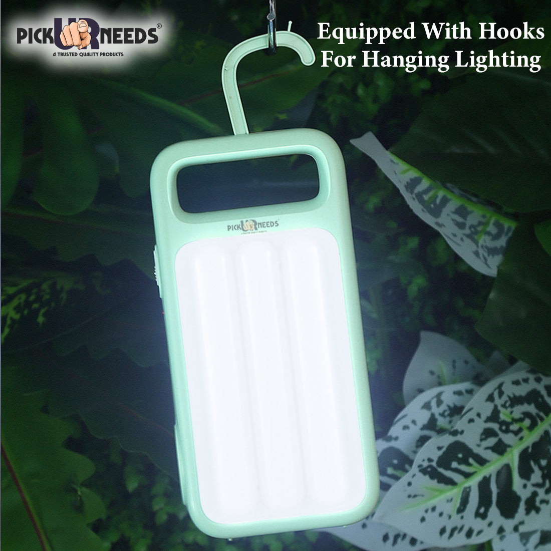 Pick Ur Needs 2 In 1 Rechargeable Led Home Emergency Tube Light With Spotlight 10 hrs 10 hrs Lantern Emergency Light (Blue)