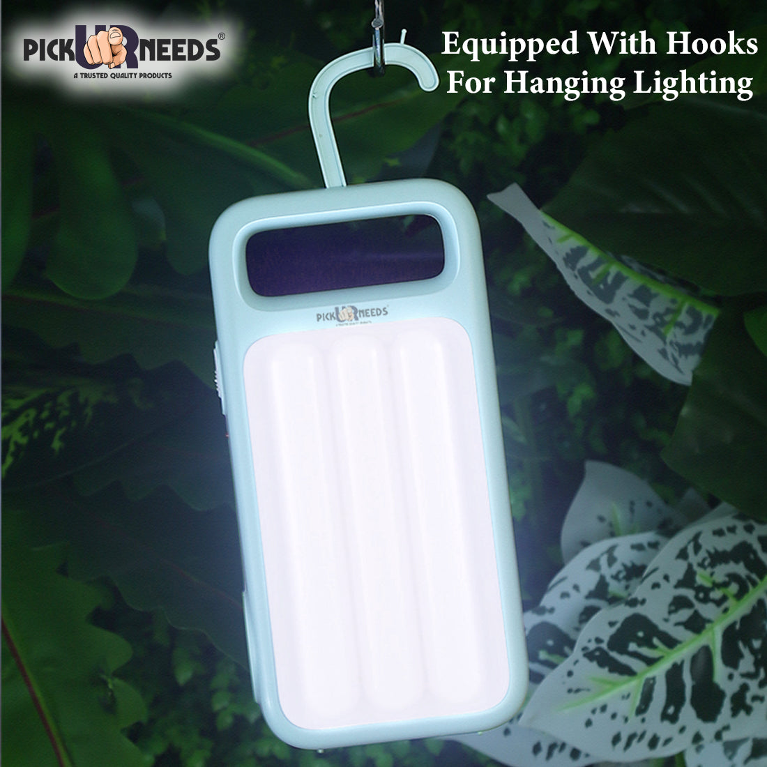 Pick Ur Needs 2 In 1 Rechargeable Led Home Emergency Tube Light With Spotlight 10 hrs 10 hrs Lantern Emergency Light (Blue)