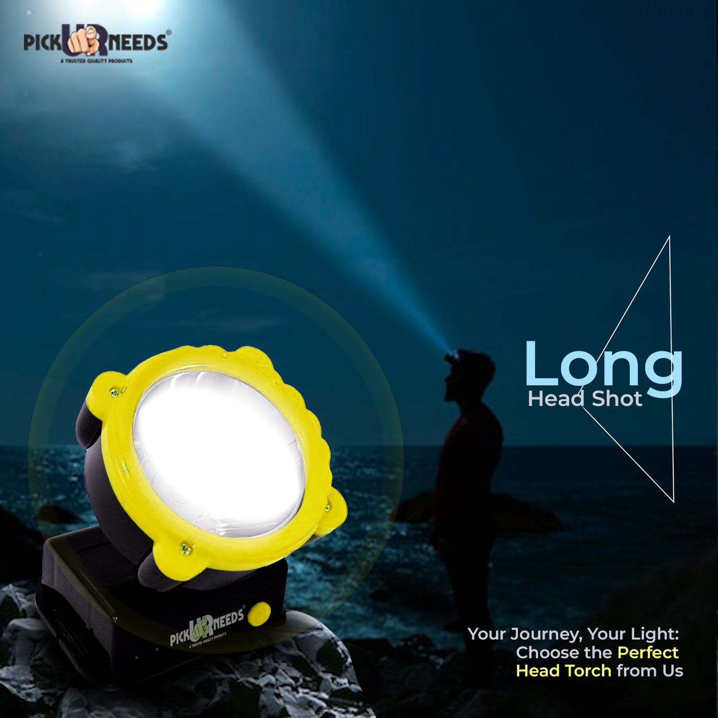 Pick Ur Needs Rechargeable 25W Head Light Laser LED Adjustable Head Lamp Torch Light 5 hrs Torch Emergency Light (Red)