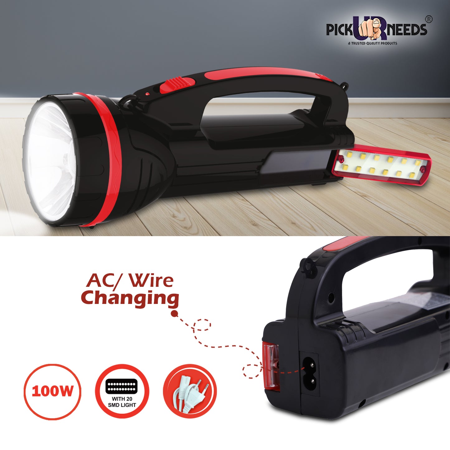 Power Consumption: 25 W 2 hrs Charging Time, 10 hrs Back-up Time Battery Capacity: 1200 mAh Wall Mountable Power Source: Rechargeable, Battery Power Requirement: 110-220v