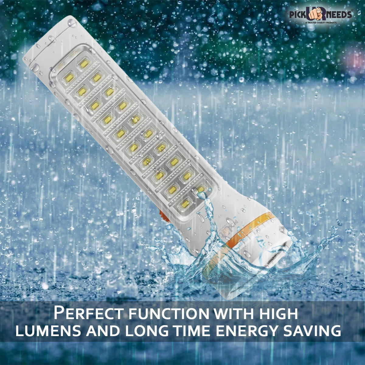 Pick Ur Needs Rechargeable 50W+20 SMD Emergency Long Range LED Torch Light With Slide charging 8 hrs Torch Emergency Light