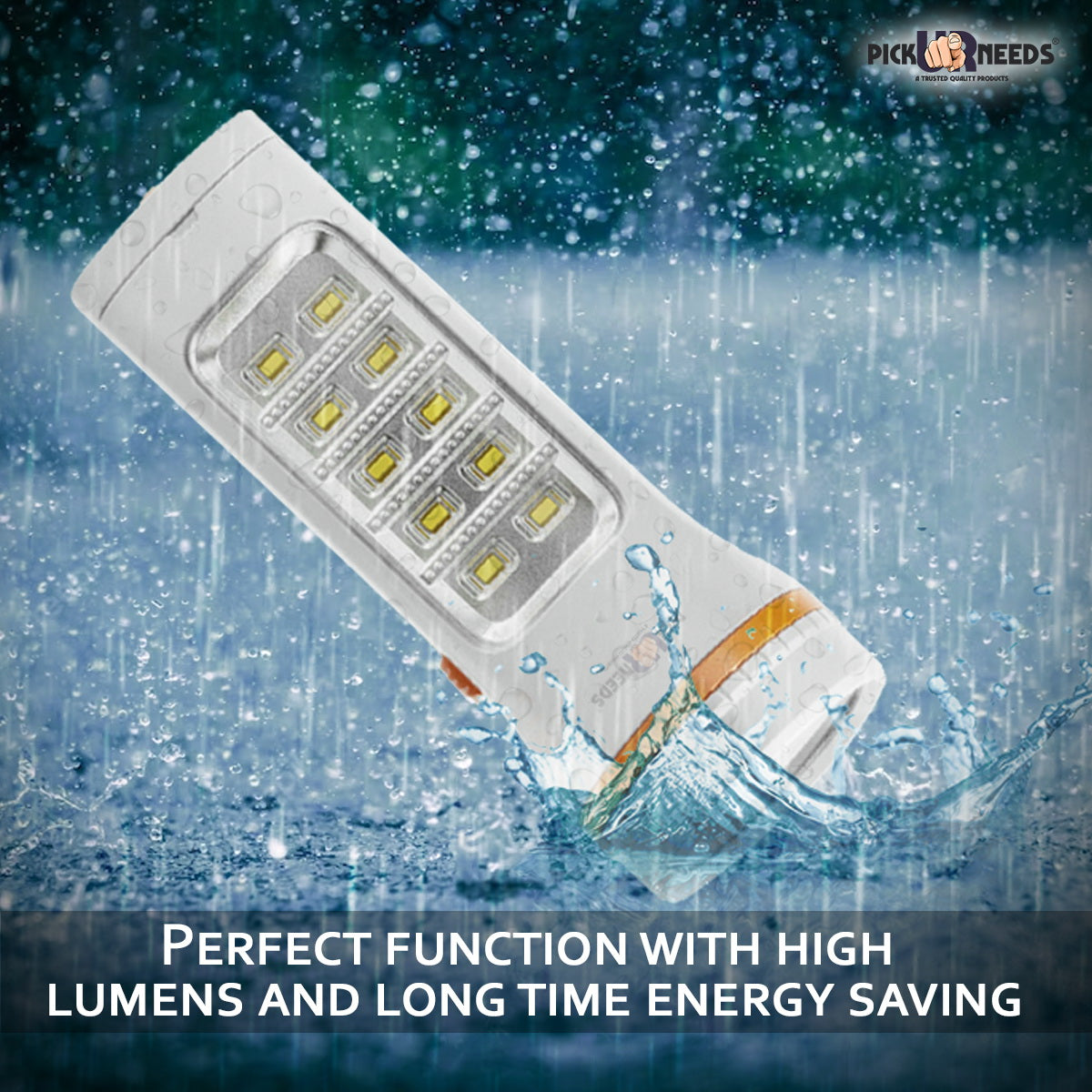Pick Ur Needs Rechargeable 25W+10 SMD Emergency Long Range LED Torch Light With Slide charging 8 hrs Torch Emergency Light