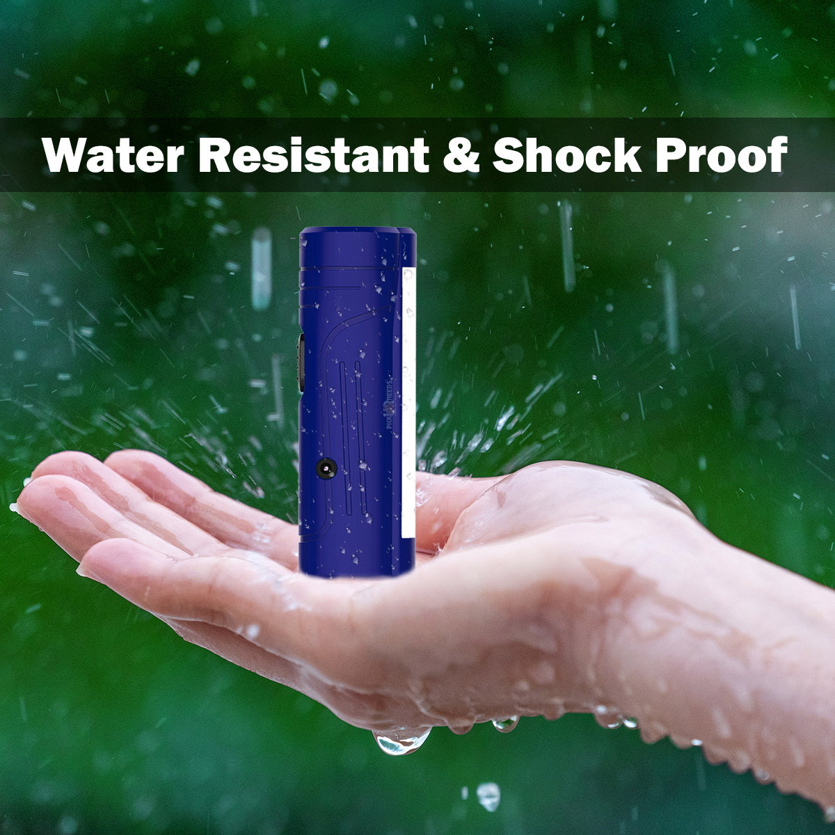 Pick Ur Needs Mini LED 25W Rechargeable Flashlight Torch With Side Tube Light 3 hrs Torch Emergency Light (Blue) Pack of 2