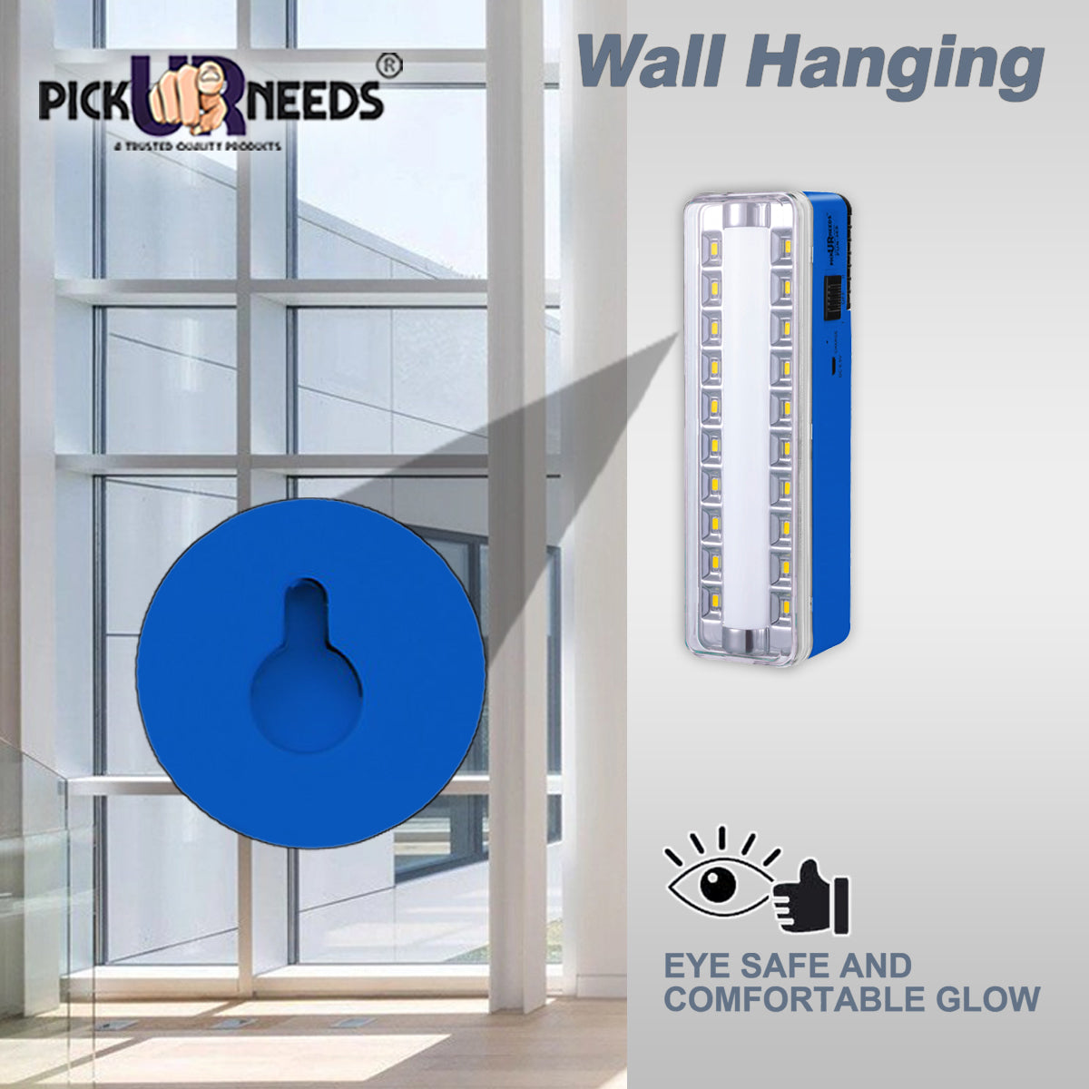 Pick Ur Needs Rechargeable High Quality 60 LED TUBE+SMD High-Bright LED 7 hrs Emergency Light