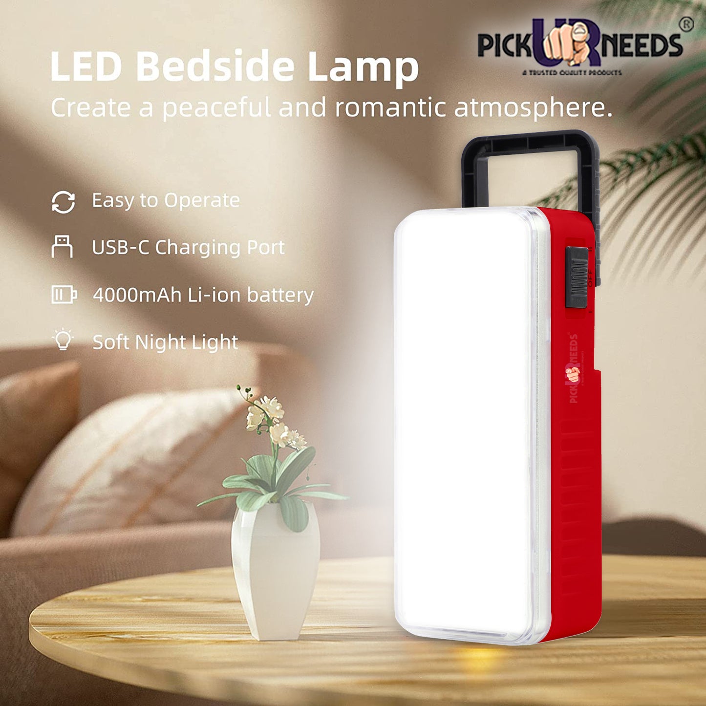 Pick Ur Needs High-Bright 36 LED with Rechargeable Emergency Floor Lantern Lamp Light