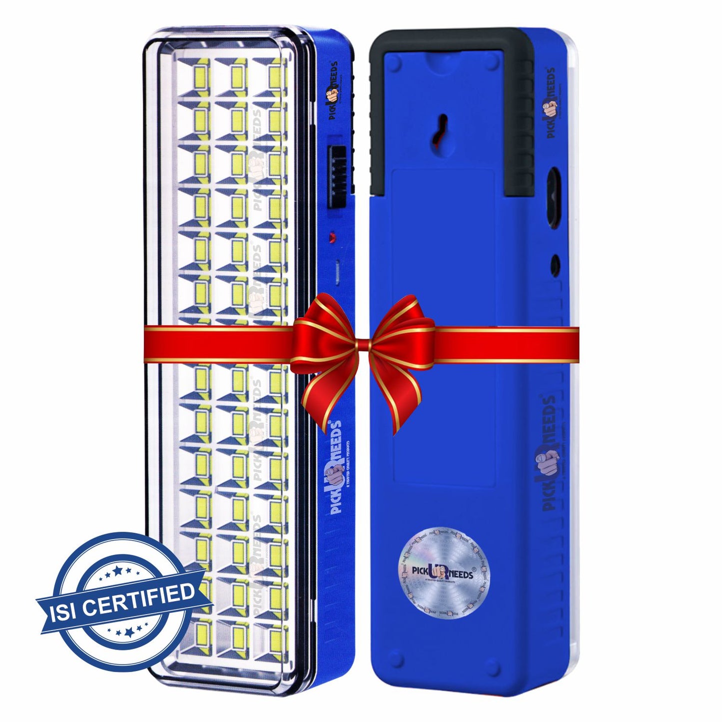Pick Ur Needs Solar 42 SMD LED Rechargeable Floor Lantern Lamp Emergency Light Pack of 2 Torch (White, 23 cm, Rechargeable)
