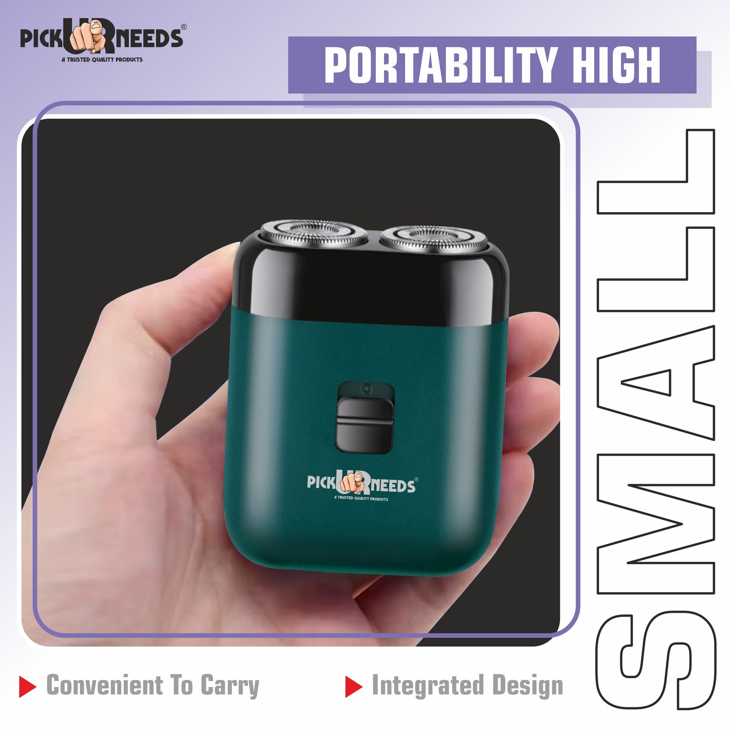 Pick Ur Needs Shaver/Trimmer With Reachargeable 500 mAh Battery Ultra Thin Shaver Trimmer 45 min Runtime 1 Length Settings (Black, Green)