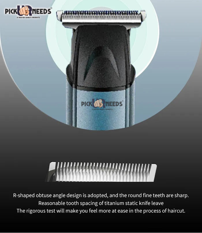 Pick Ur Needs Professional Shaver, 3 in 1 Beard, Nose and Ear Waterproof Trimmer Grooming Kit 90 min Runtime 2 Length Settings (Multicolor)