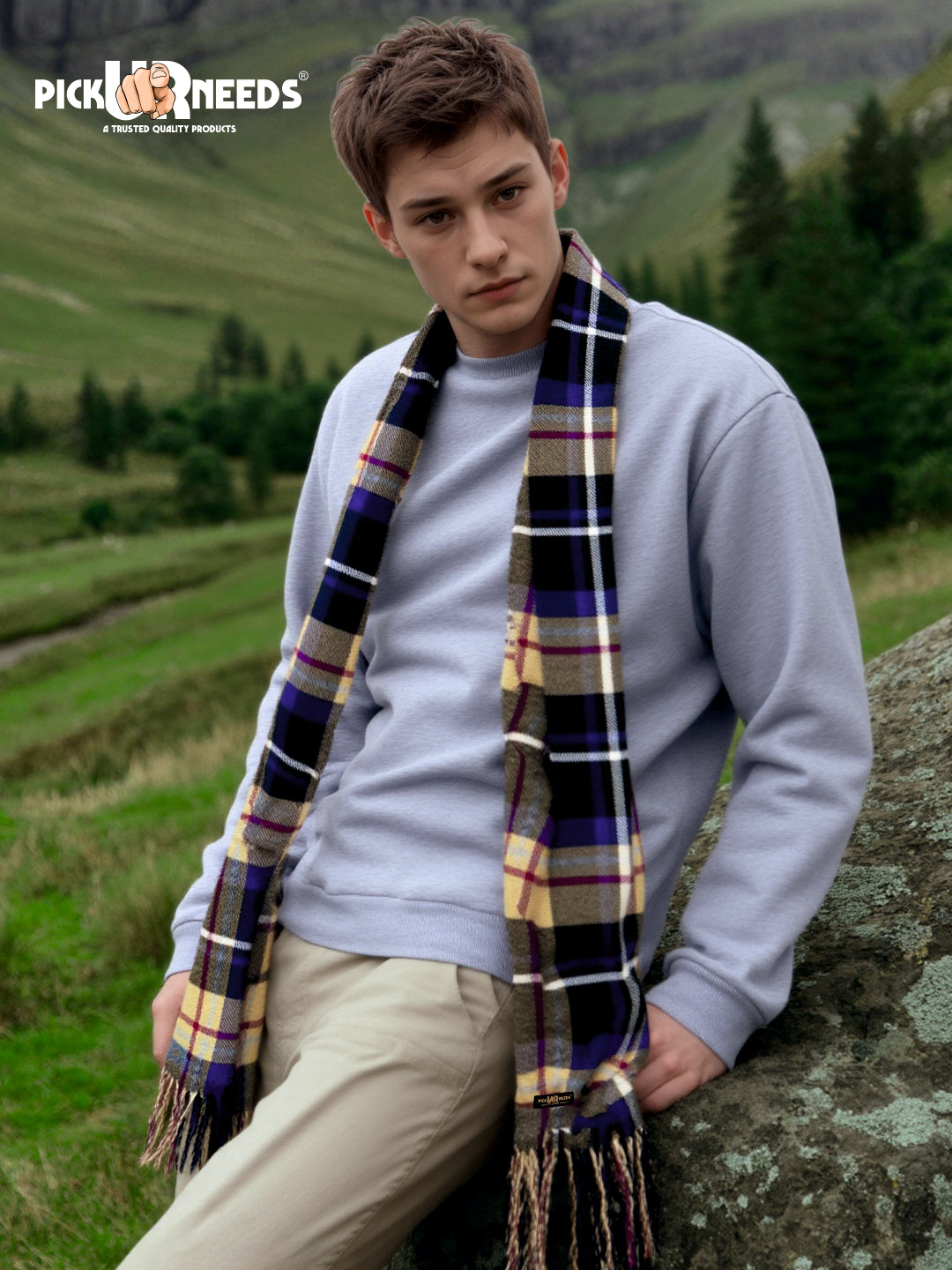 Pick Ur Needs Stylish Mens Muffler Warm, Soft & Trendy Wint