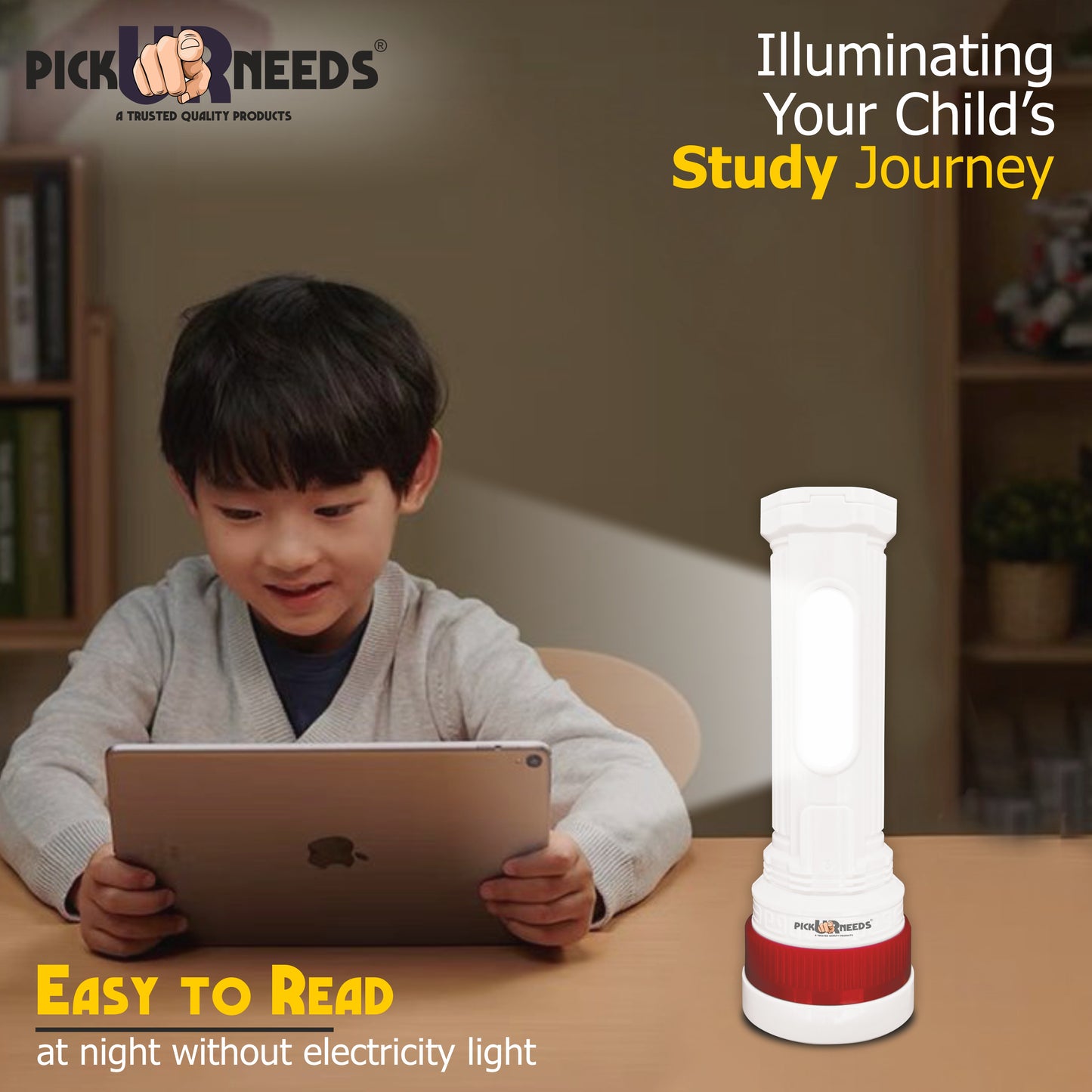 Pick Ur Needs Emergency Rechargeable Mini Torch Pocket LED Light With 1000 mAh Lithium Battery Torch
