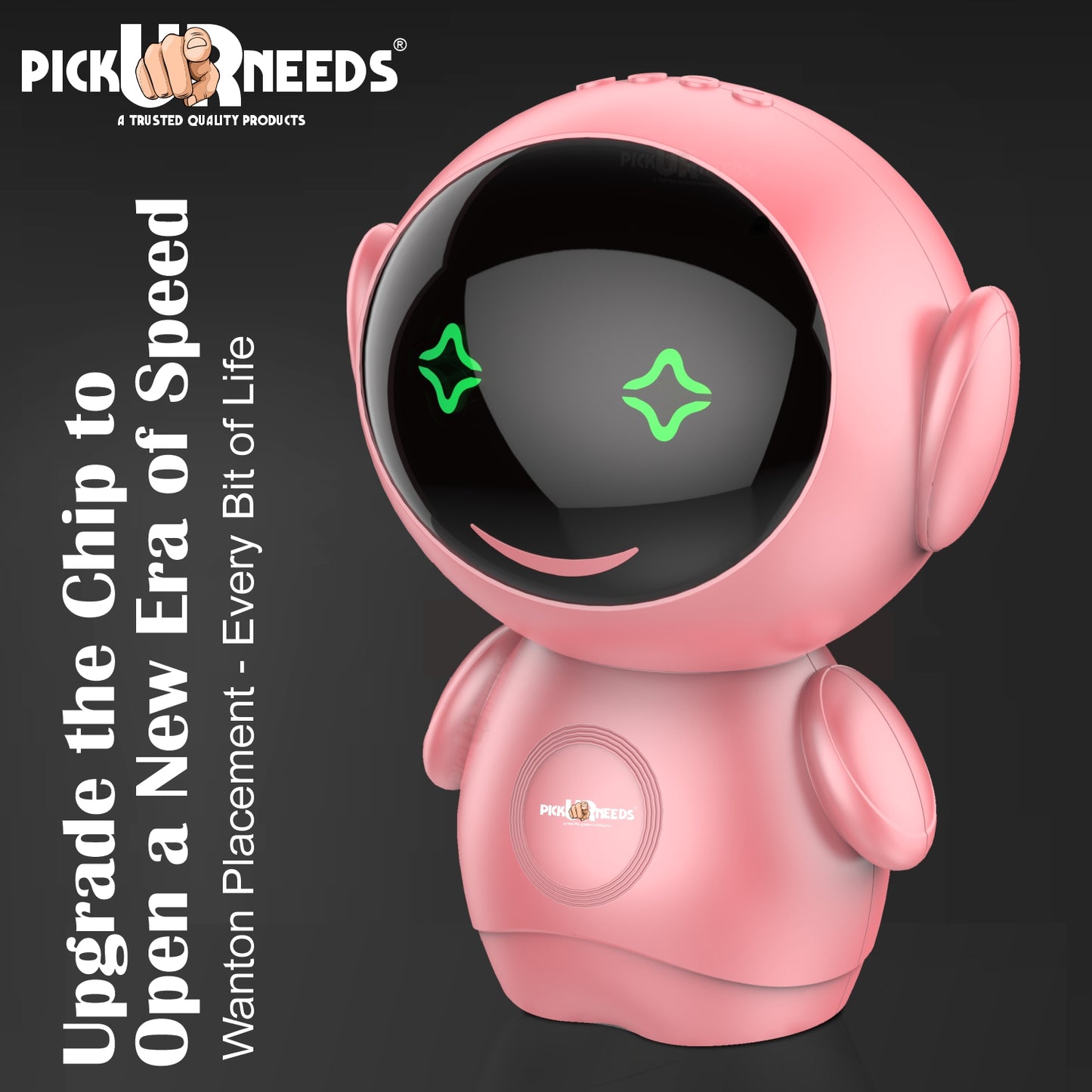 Pick Ur Needs Rechargeable Bluetooth Speaker with 1200mAh Battery β Portable Wireless Audio, FM Radio, USB/TF Card Support, TWS Pairing (White)