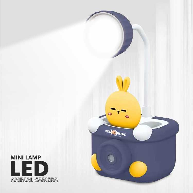 Pick Ur Needs Multi-Functional Study Lamp Desk Lamp with Sharpener and Pen Holder Study Lamp (20 cm, Brown)