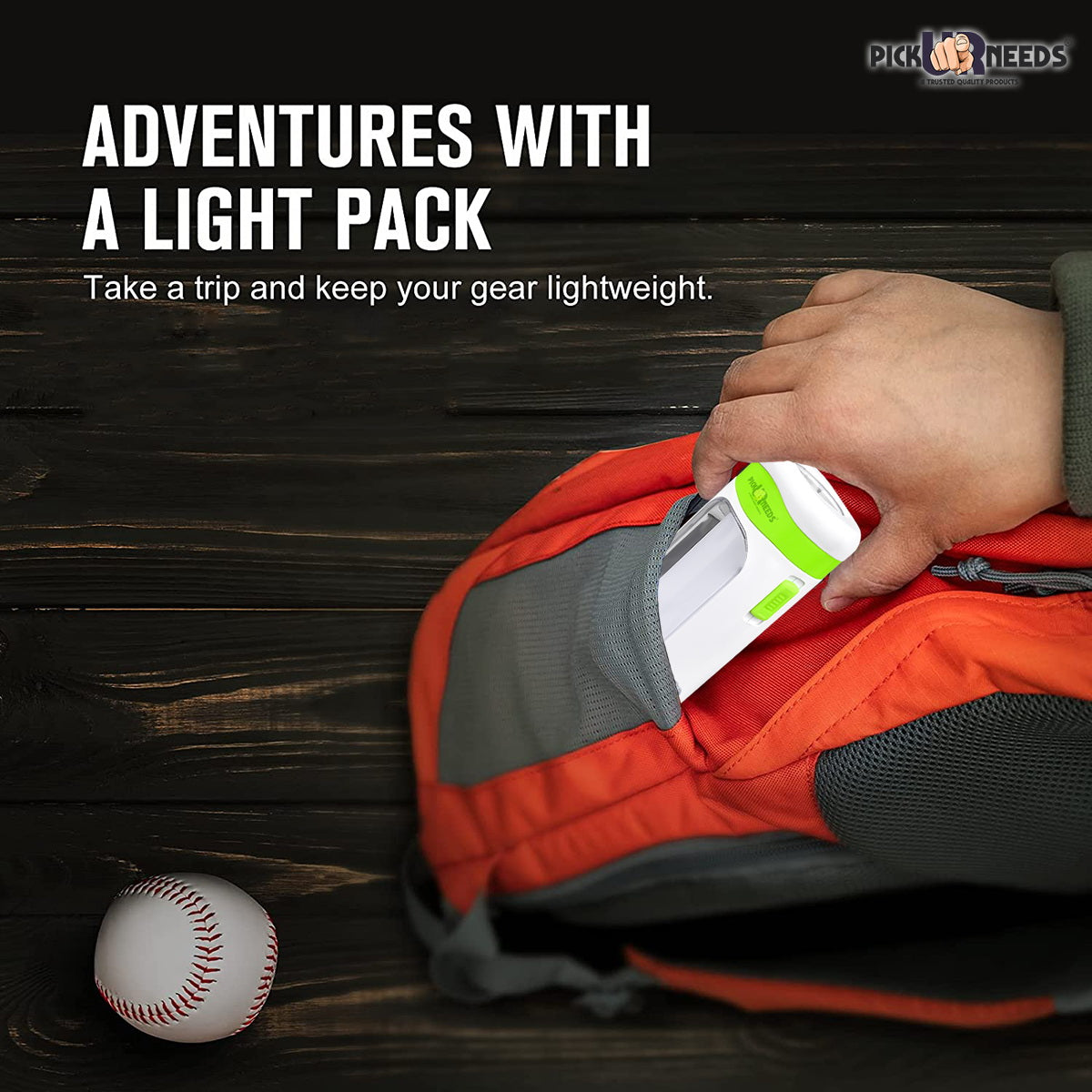 Pick Ur Needs Dual Power Mini Recharegable Home Emergency Led Light Torch 4 hrs Lantern Emergency Light (Orange)
