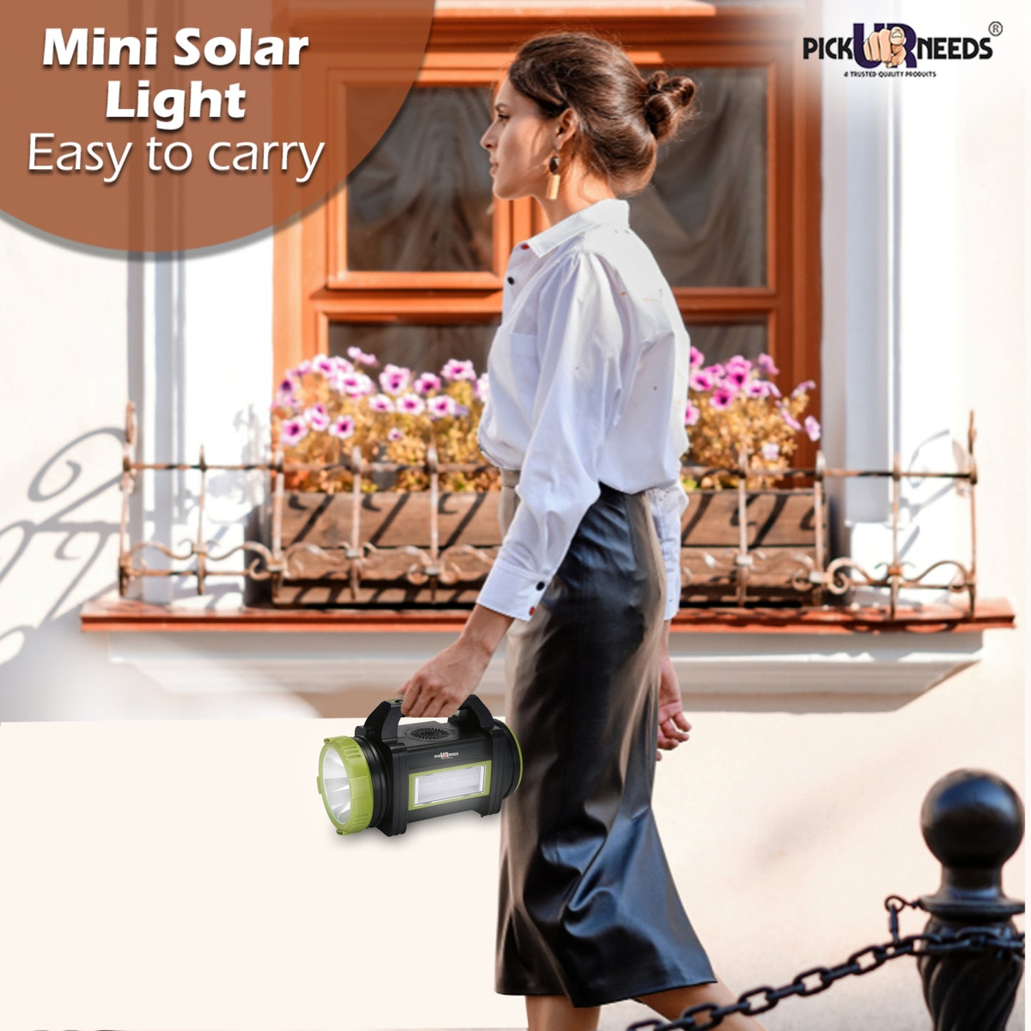 Pick Ur Needs Solar Light Set (Free Standing Pack of 1)