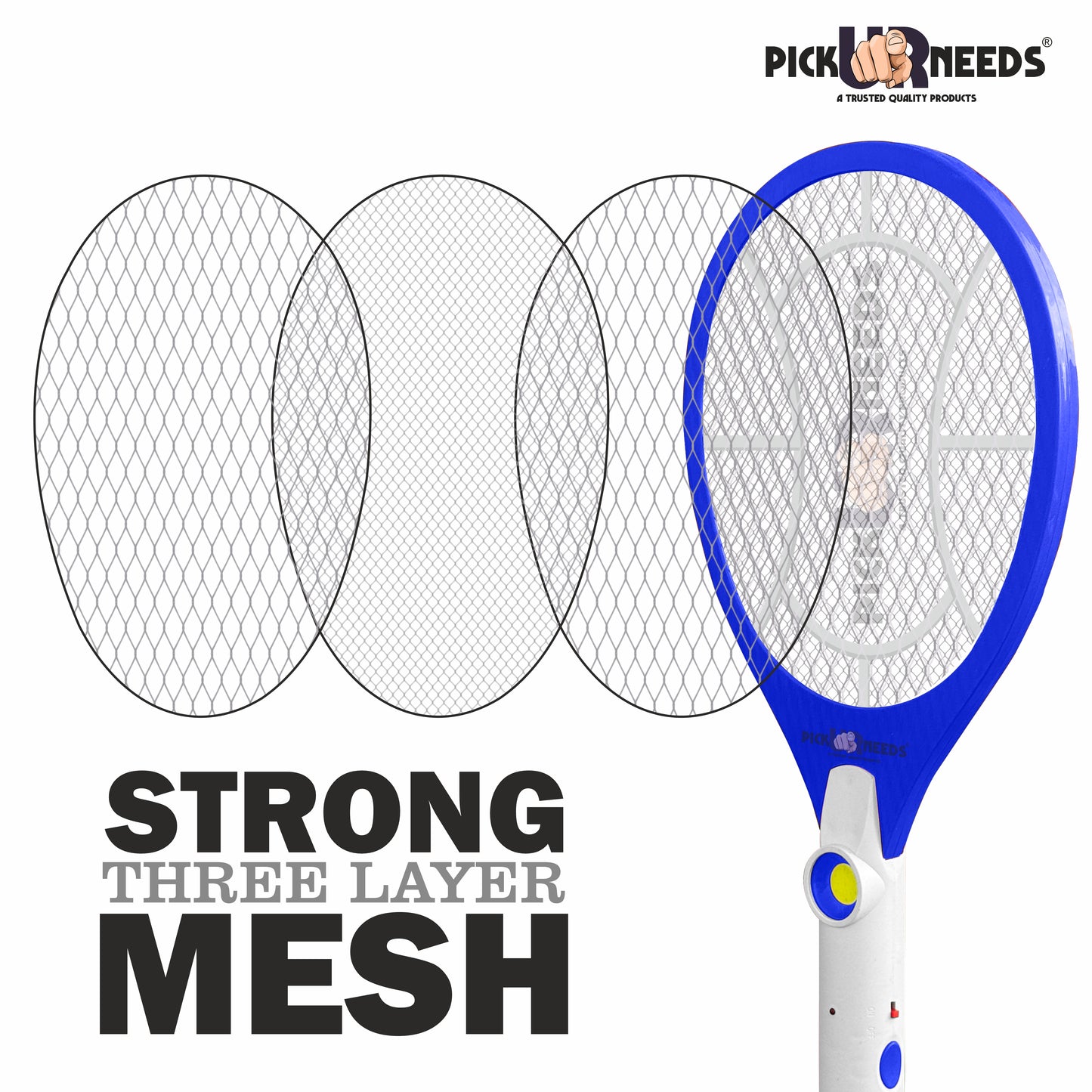 Pick Ur Needs Rechargeable Mosquito Racket / Bat With Cob Light For Mosquito Killing Electric Insect Killer Indoor, Outdoor (Bat)
