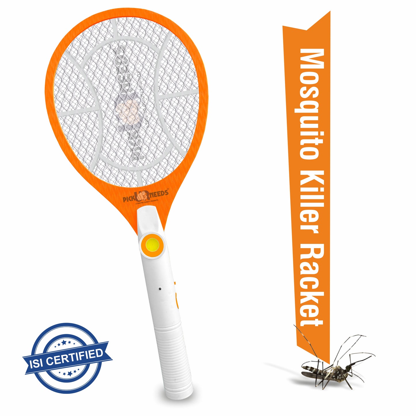 Pick Ur Needs Rechargeable Mosquito Racket / Bat With Cob Light For Mosquito Killing Electric Insect Killer Indoor, Outdoor (Bat)