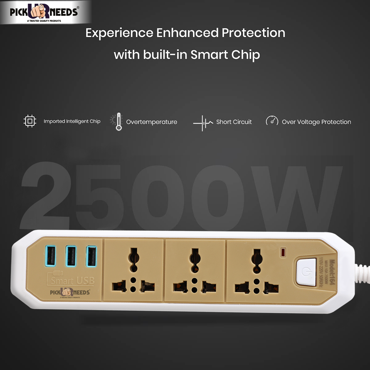 Pick Ur Needs Extension Cord/Board Electrical Socket For Electronic Devices With 3 Socket 8 A Three Pin Socket