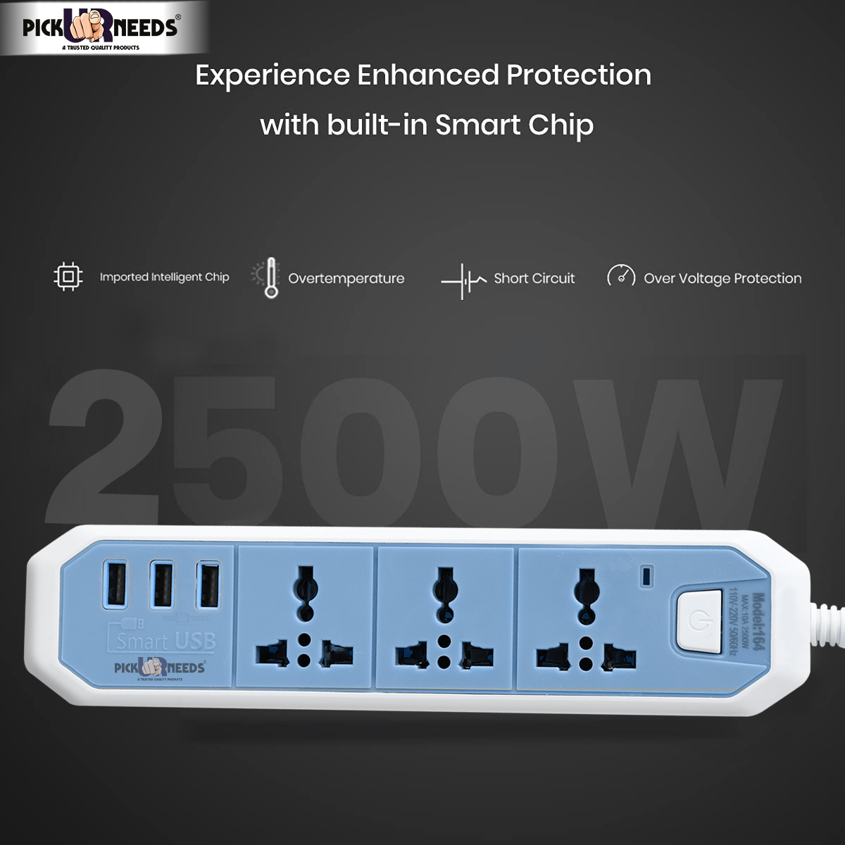 Pick Ur Needs Extension Cord/Board Electrical Socket For Electronic Devices With 3 Socket 8 A Three Pin Socket