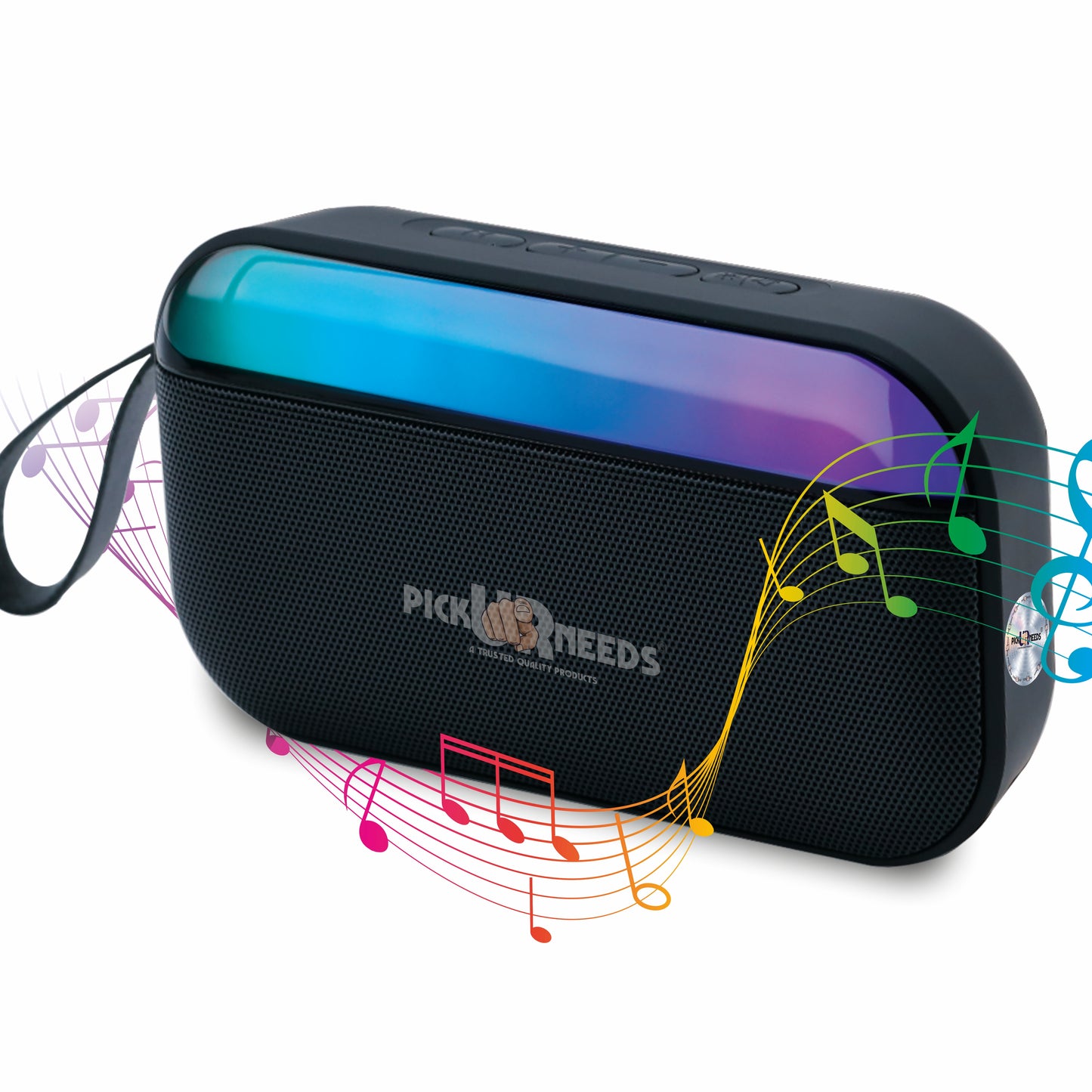 Pick Ur Needs Portable Wireless Speaker With RGB Light TF Card/USB Device Hands Free Calling 5 W Bluetooth Speaker