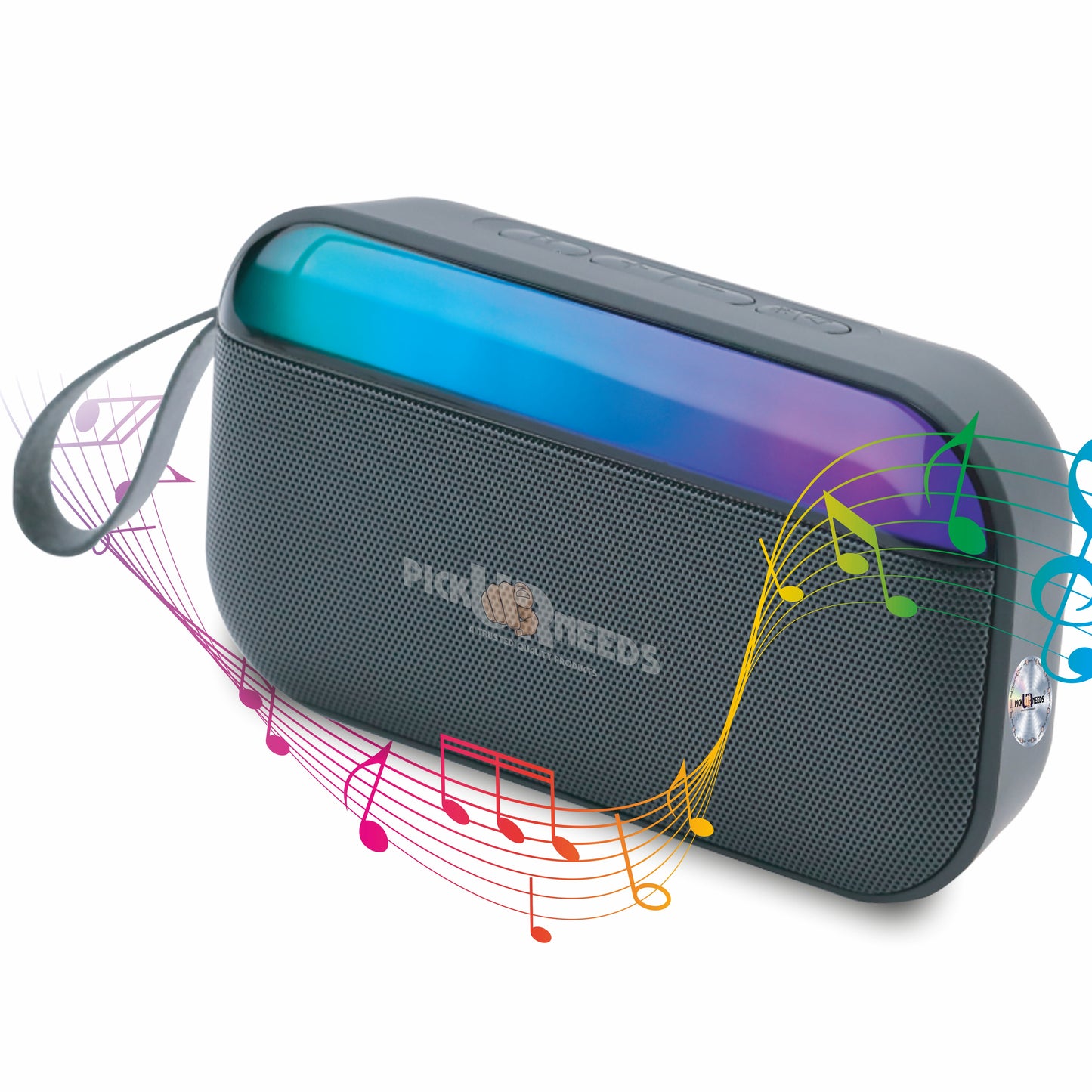 Pick Ur Needs Portable Wireless Speaker With RGB Light TF Card/USB Device Hands Free Calling 5 W Bluetooth Speaker