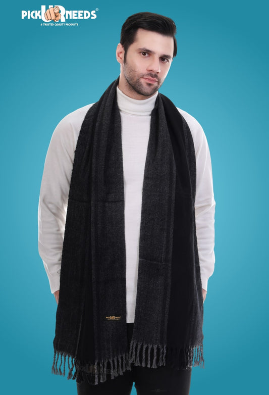 Pick Ur Needs Stylish Men’s Muffler – Warm, Soft & Trendy Winter Accessory