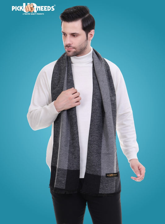 Pick Ur Needs Stylish Men’s Muffler – Warm, Soft & Trendy Winter Accessory