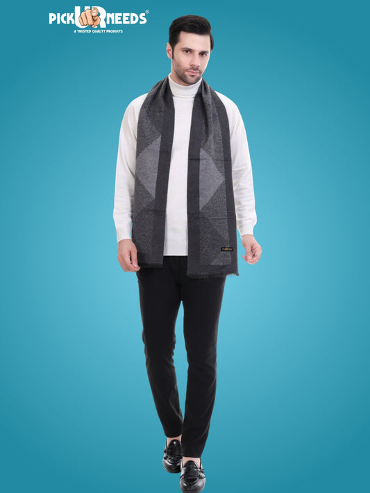 Pick Ur Needs Stylish Men’s Muffler – Warm, Soft & Trendy Winter Accessory