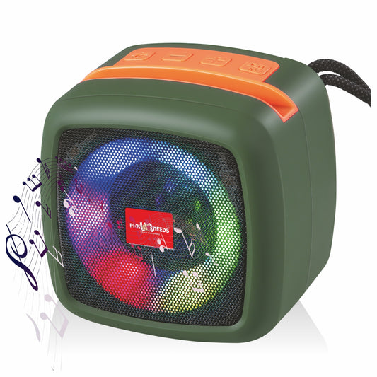 Pick Ur Needs Portable Wireless Extra Bass Mini DJ Bluetooth Party Speaker with RGB Lightshow 5 W Bluetooth Speaker  (Green, 5.0 Channel)