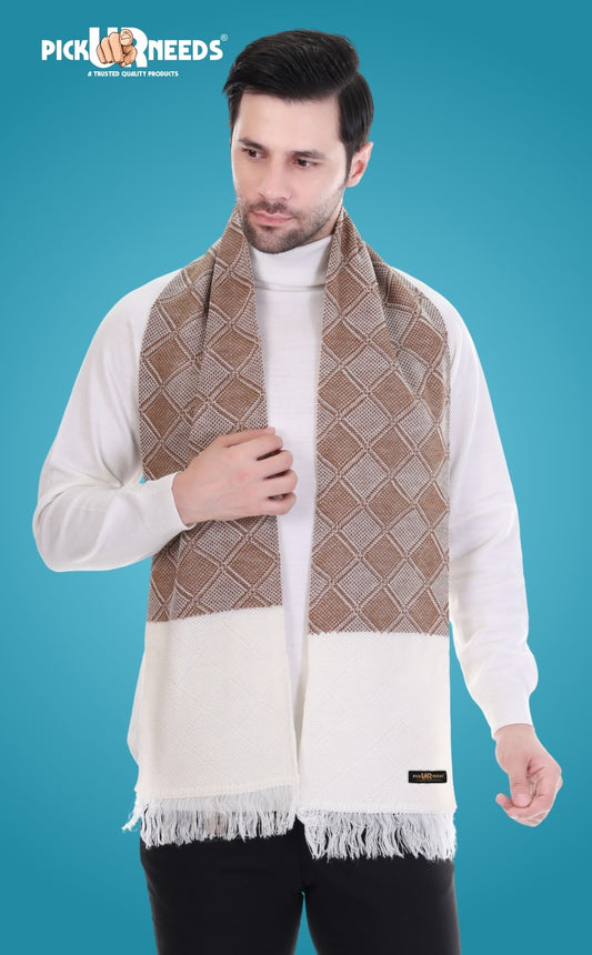 Pick Ur Needs Stylish Men’s Muffler – Warm, Soft & Trendy Winter Accessory