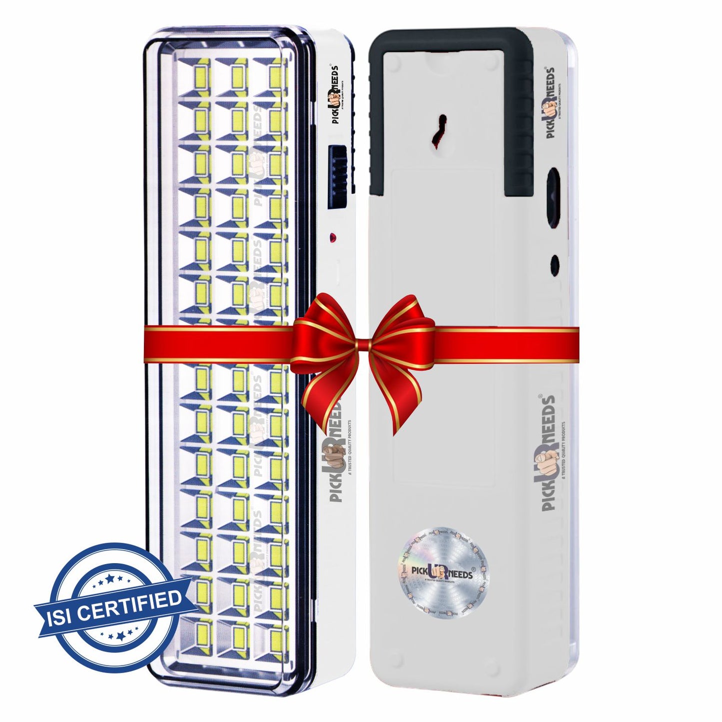 Pick Ur Needs Solar 42 SMD LED Rechargeable Floor Lantern Lamp Emergency Light Pack of 2 Torch (White, 23 cm, Rechargeable)