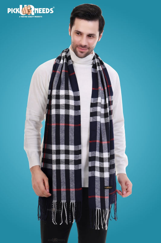 Pick Ur Needs Stylish Men’s Muffler – Warm, Soft & Trendy Winter Accessory