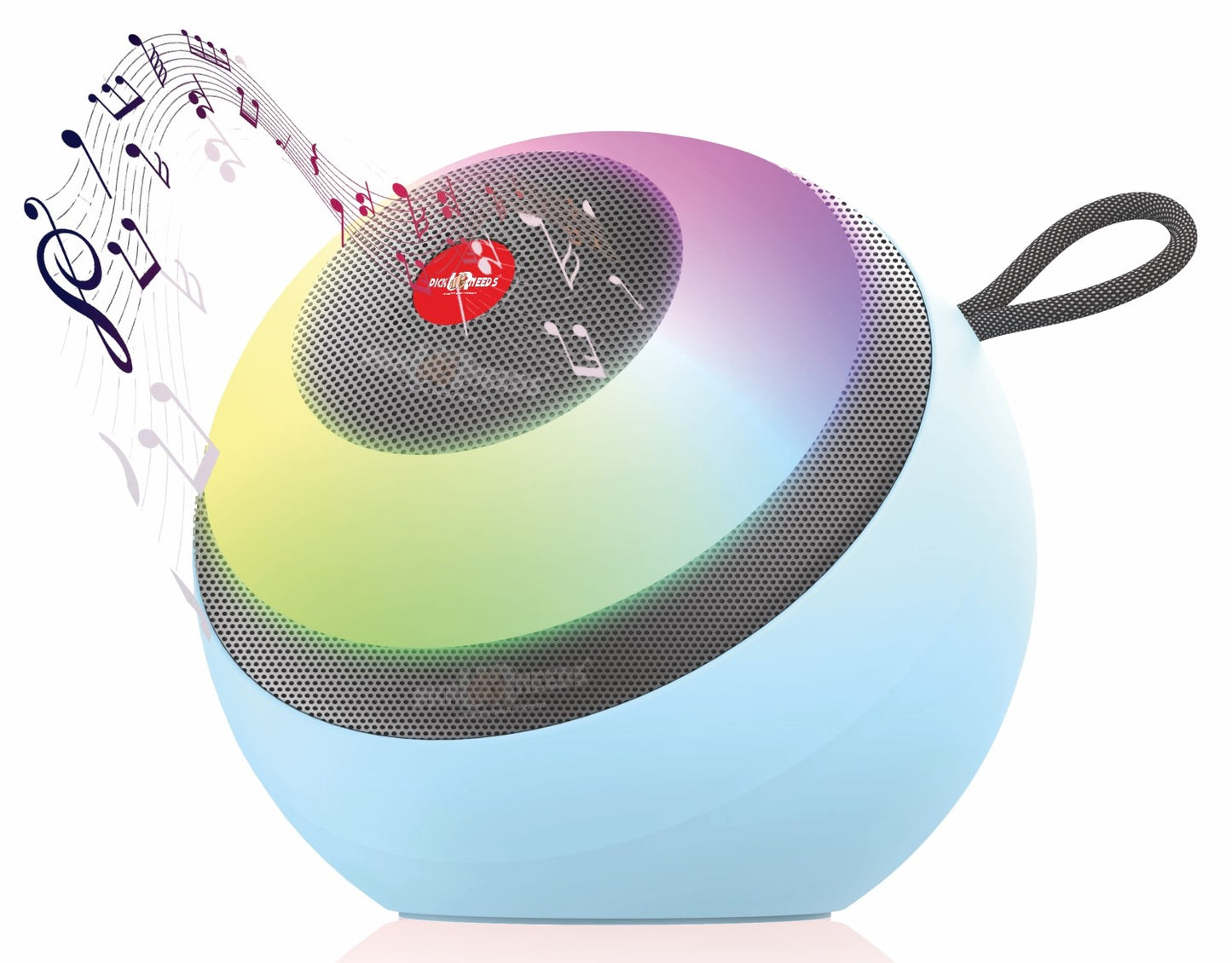Pick Ur Needs Super Bass Rechargeable Portable Speakers RGB LED Active Stereo WooferHiFi Music 5 W Bluetooth Speaker (Black, 5.0 Channel)