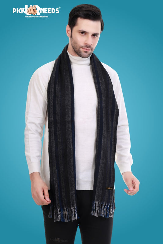 Pick Ur Needs Stylish Men’s Muffler – Warm, Soft & Trendy Winter Accessory