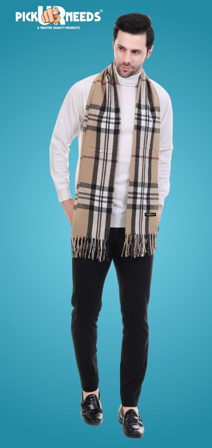 Pick Ur Needs Stylish Men’s Muffler – Warm, Soft & Trendy Winter Accessory