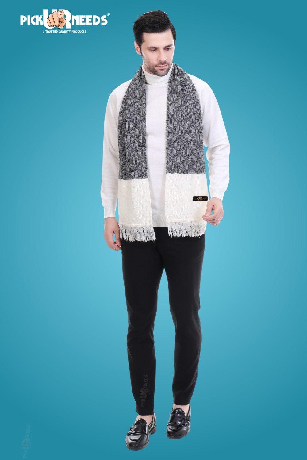 Pick Ur Needs Stylish Men’s Muffler – Warm, Soft & Trendy Winter Accessory
