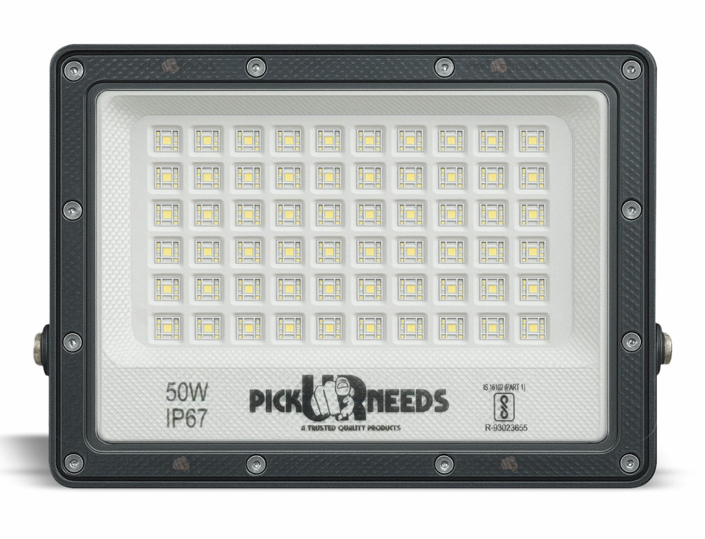 Pick Ur Needs 50W Lens Flood Light With Extension Bracket 60 Bright SMD Light IP67 Waterproof 0 hrs Flood Lamp Emergency Light (White)