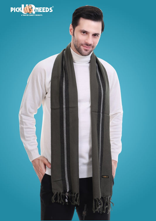 Pick Ur Needs Stylish Men’s Muffler – Warm, Soft & Trendy Winter Accessory
