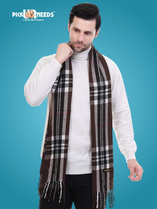 Pick Ur Needs Stylish Men’s Muffler – Warm, Soft & Trendy Winter Accessory