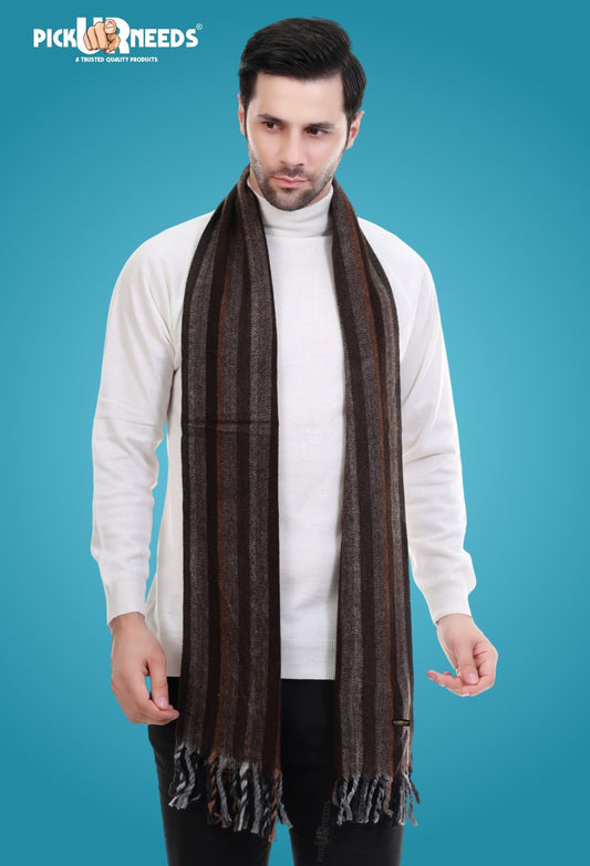 Pick Ur Needs Stylish Men’s Muffler – Warm, Soft & Trendy Winter Accessory