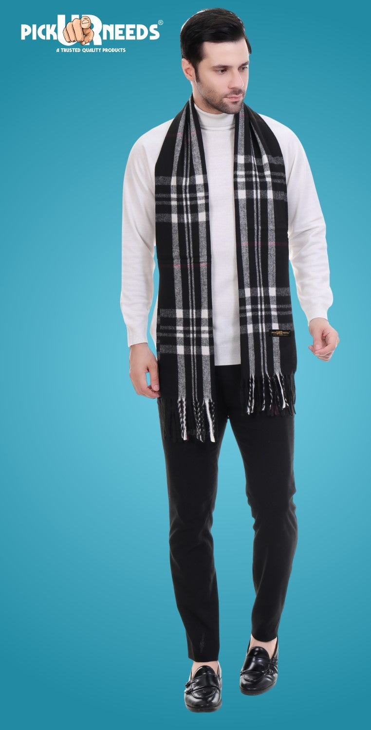Pick Ur Needs Stylish Men’s Muffler – Warm, Soft & Trendy Winter Accessory